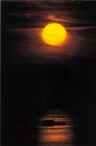 Homer Bound, sunset over Kachemak Bay by John Pezzenti